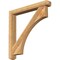 Ekena Millwork Westlake Craftsman Rough Sawn Bracket w/ Offset Brace, Western Red Cedar, 6"W x 46"D x 46"H BKT0604X46X46WTL04RWR - alternate 1